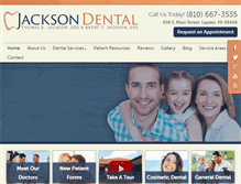 Tablet Screenshot of jacksondentalinc.com